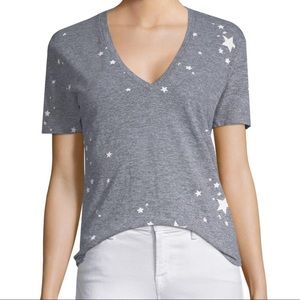 Grey tee shirt with with stat details